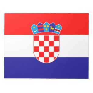 Kroatiens flagga anteckningsblock
