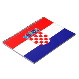 Kroatiens flagga anteckningsbok