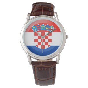 Kroatiens flagga armbandsur