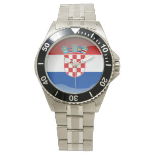 Kroatiens flagga armbandsur