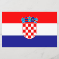 Kroatiens flagga