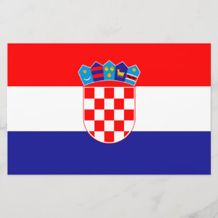 Kroatiens flagga brevpapper