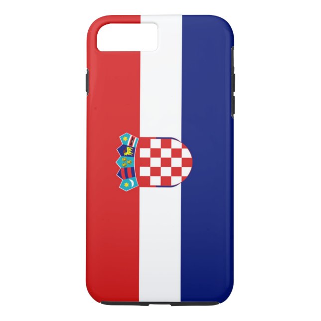 Kroatiens flagga Case-Mate iPhone skal (Baksida)