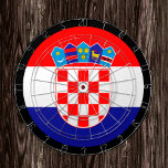 Kroatiens Flagga Dartboard & darts / speltavla Darttavla<br><div class="desc">Dartboard: Kroatiska flagga,  familjejordspel - kärlek mitt land,  sommarspel,  helgdag,  fars dag,  födelsedagsfest,  college studenter/roligtar,  sportfantast</div>