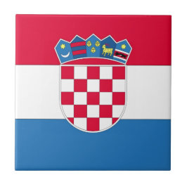 Kroatiens Flagga eller Flagga Kakelplatta