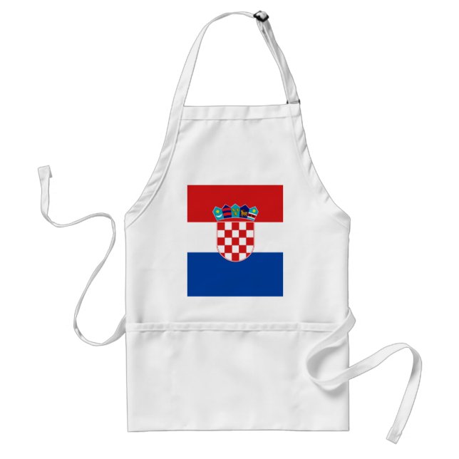 Kroatiens flagga förkläde (Framsidan)