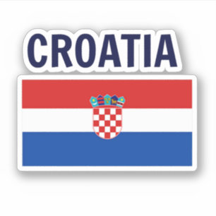 Kroatiens flagga klistermärken