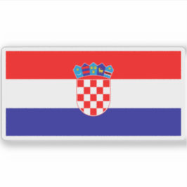 Kroatiens flagga klistermärken