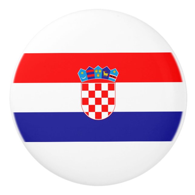 Kroatiens flagga knopp (Framsidan)