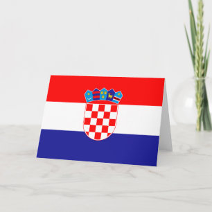 Kroatiens flagga kort