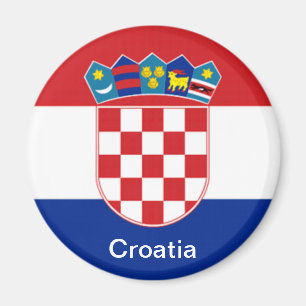 Kroatiens flagga magnet