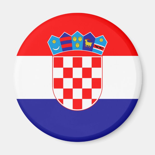 Kroatiens flagga magnet (Framsidan)
