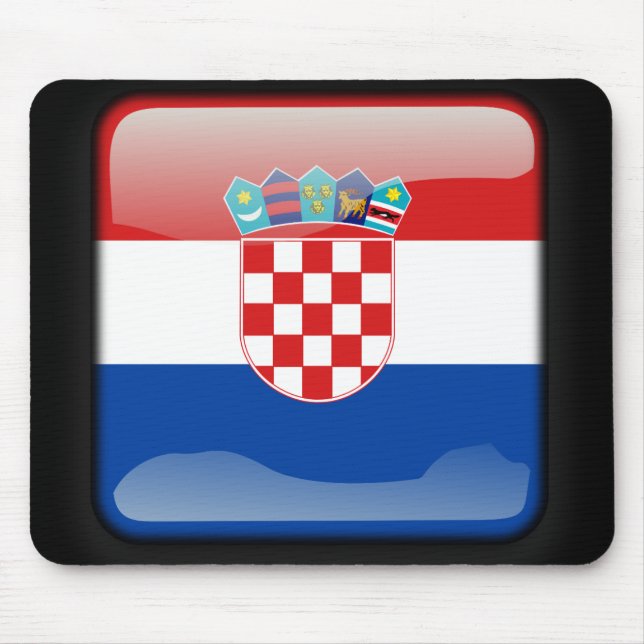 Kroatiens flagga musmatta (Framsidan)