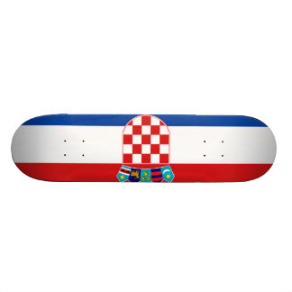 Kroatiens flagga skateboard bräda 20,5 cm