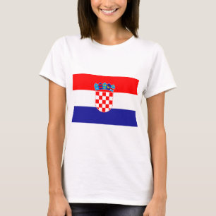 Kroatiens flagga t shirt