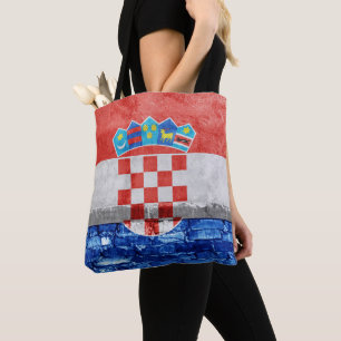 Kroatiens flagga tygkasse