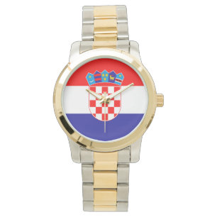Kroatiens flagga Zastava Hrvatske Armbandsur
