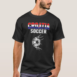 Kroatiens fotbollsbuss i Kroatiens nettofotboll T Shirt