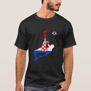 Kroatiens fotbollslag Hrvatska Soccer Team Kroatis T Shirt