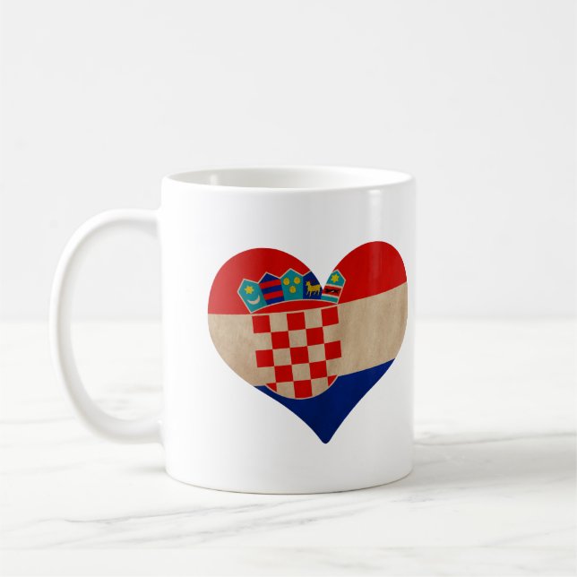 Kroatiens hjärta kaffemugg (Vänster)
