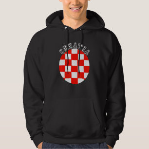 Kroatiens kroatiska Flagga kroatiska rötter Hrvats Hoodie