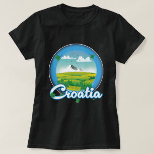 Kroatiens logotyp för resor t shirt