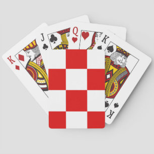 Kroatiens mönster coa i arm casinokort