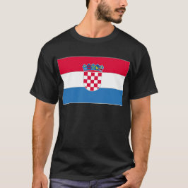 Kroatiens nationella Flagga Tee