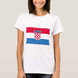 Kroatiens nationella Flagga Tee Shirt