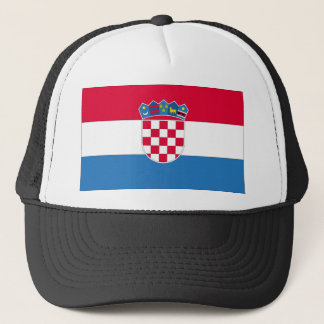 Kroatiens nationella Flagga Truckerkeps