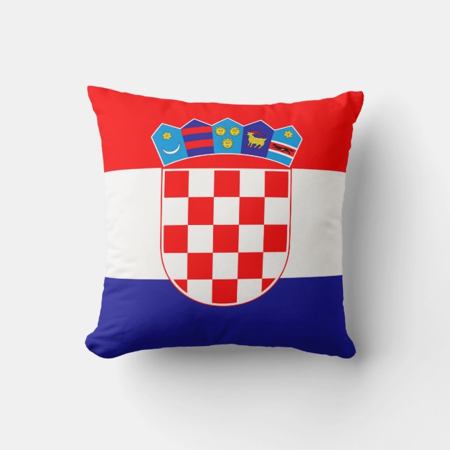 Kroatiens nationella flagga Zastava Hrvatske Kudde (Framsida)