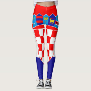 Kroatiens nationella flagga Zastava Hrvatske Leggings