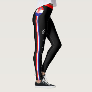 Kroatiens och Kroatiens balar i mode /sport Leggings