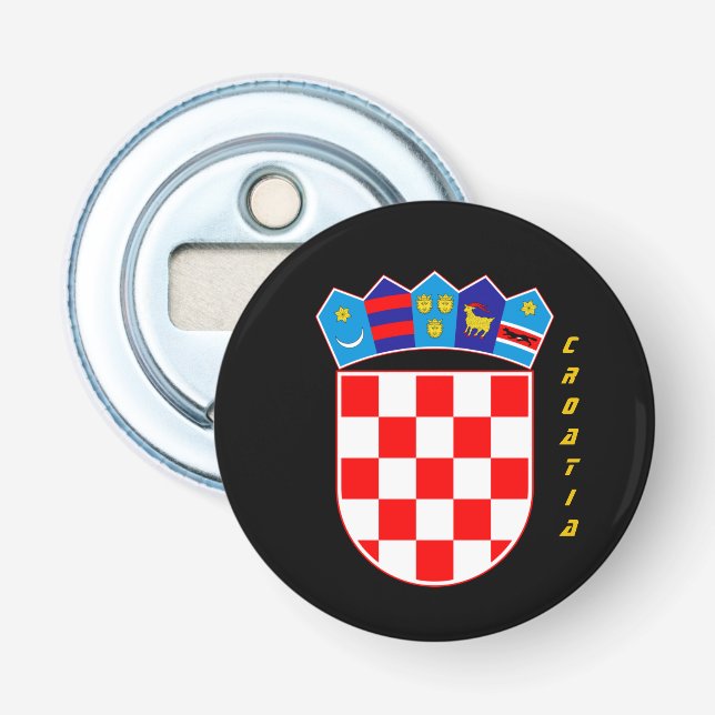 Kroatiens öppnare Party Flaska, Kroatiens Jackat A (Framsidan)