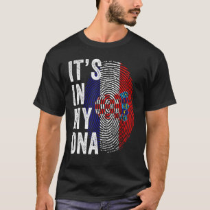 Kroatiens Pride Det finns i mitt DNA Cute Kroan Fi T Shirt