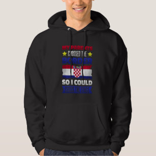 Kroatiens rötter Kroatiens kulturarv Proud Cro Hoodie