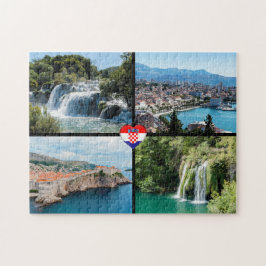 Kroatiens vackra landmärken - Europa Pussel