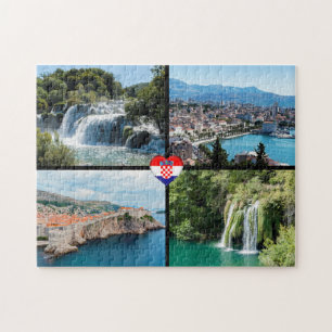 Kroatiens vackra landmärken - Europa Pussel