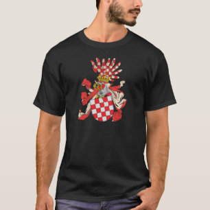 Kroatienvapensköld (århundradet för th 19) tee shirt