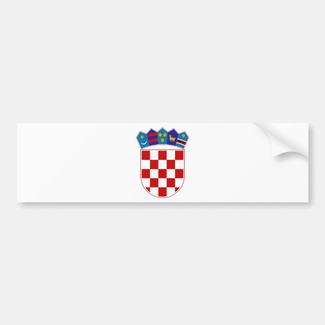 Kroatienvapensköld Bildekal (Framsidan)