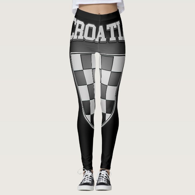 Kroatienvapensköld Leggings (Framsida)