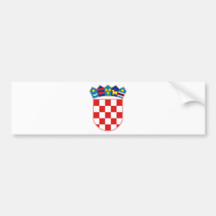 Kroatienvapensköld timme Hrvatska Bildekal
