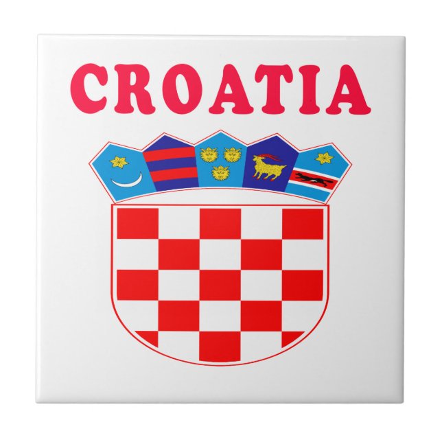 Kroatienvapenskölddesigner Kakelplatta (Framsidan)