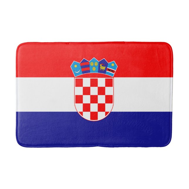 Kroatisk flagg badrumsmatta (Framsidan)