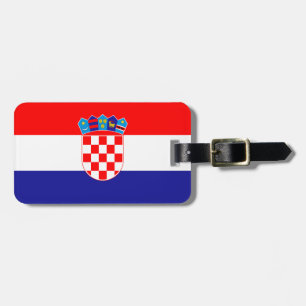 Kroatisk flagg bagagebricka