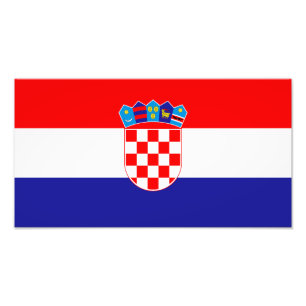 Kroatisk flagg fototryck