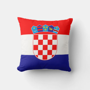 Kroatisk flagg kudde