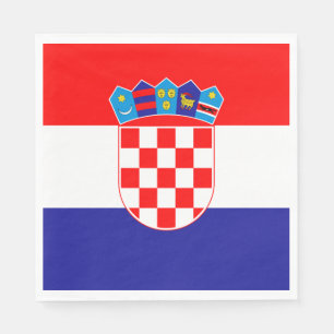 Kroatisk flagg pappersservett