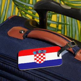 Kroatisk flagg resväskemärke bagagebricka