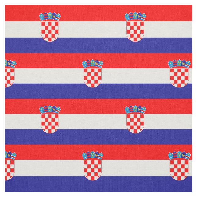 Kroatisk flagg tyg (Provkarta)
